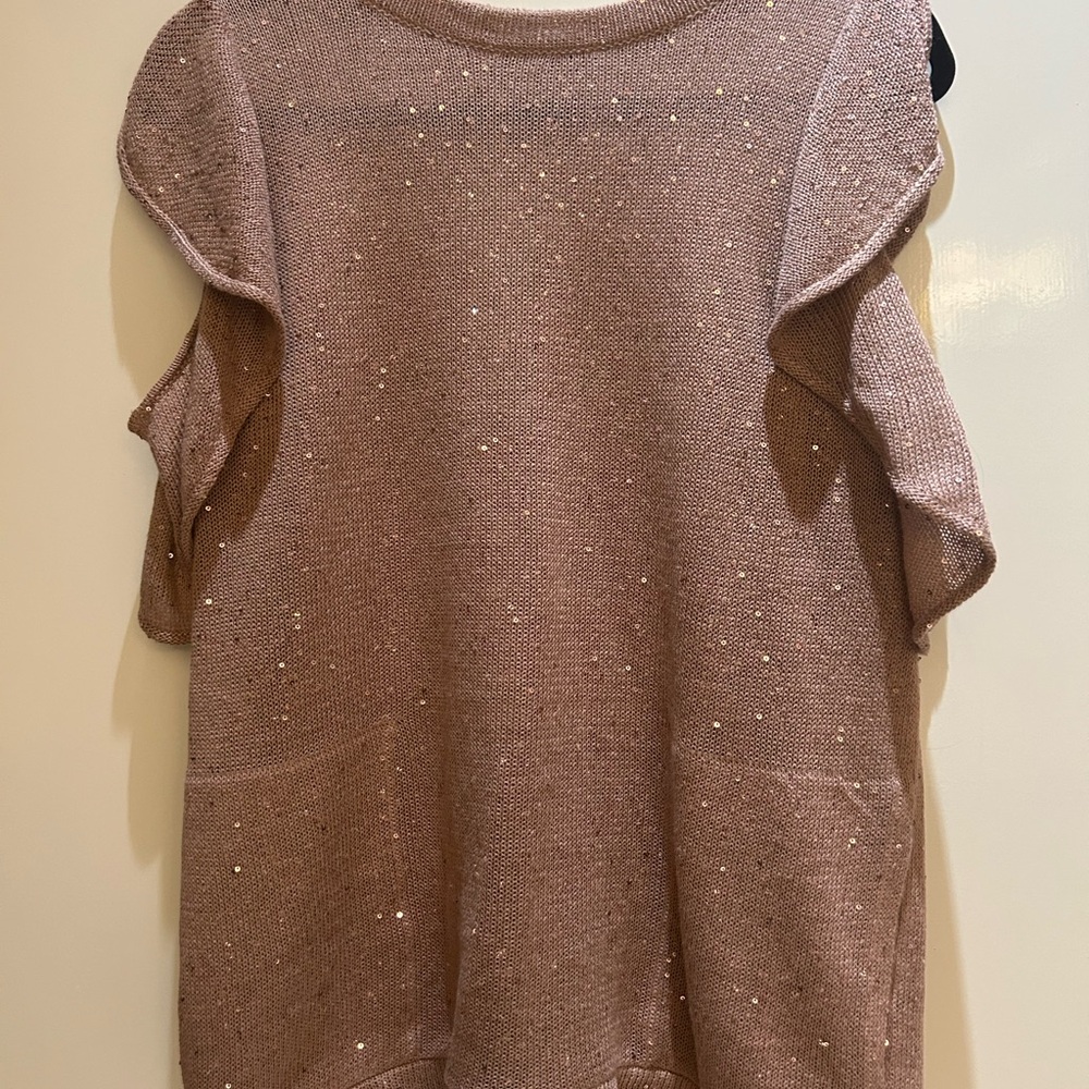 Brunello Cucinelli knit cold shoulder top